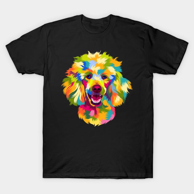 Poodle Dog Pop Art T-Shirt by IainDodes